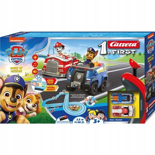 First paw patrol race - first, 'n'